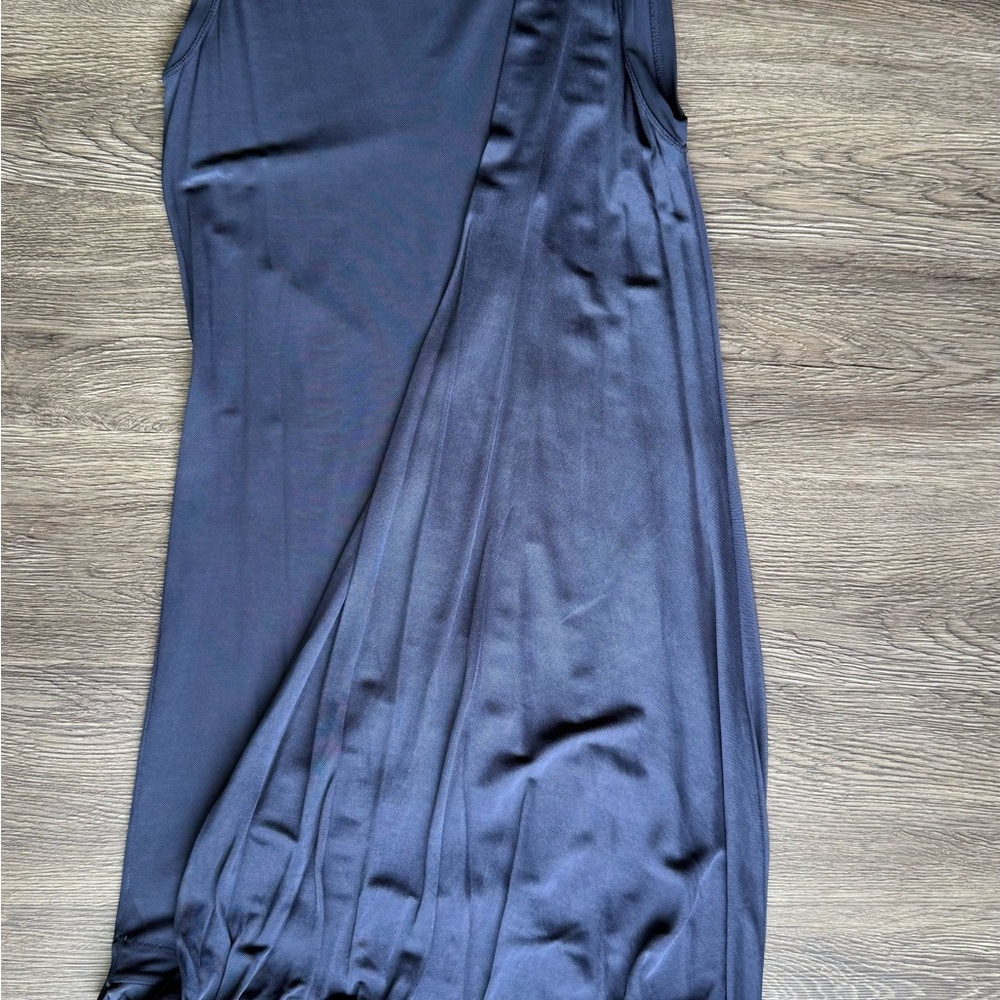 Elegant Black Satin Skirt